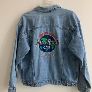 Vintage Hard Rock Cafe Acapulco Denim Jacket